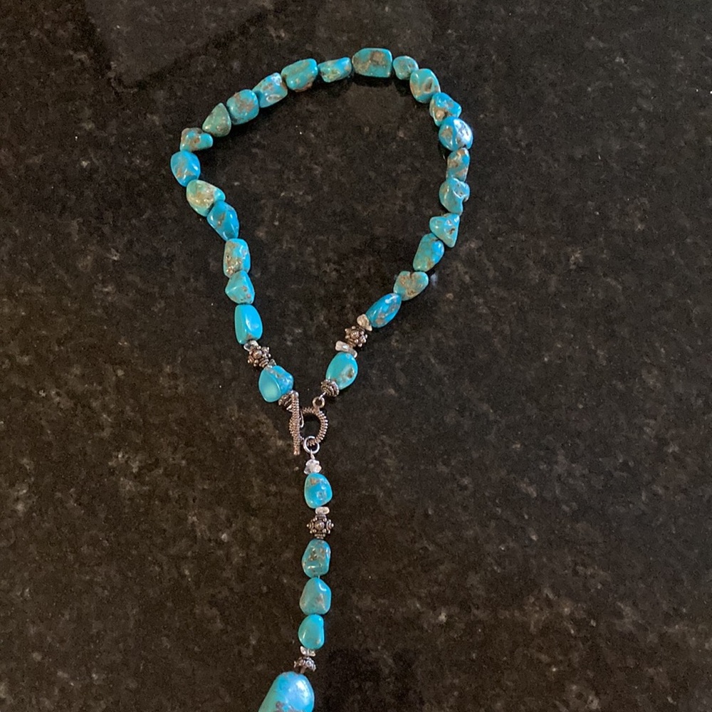Turquoise toggle necklace - Picture 2 of 6